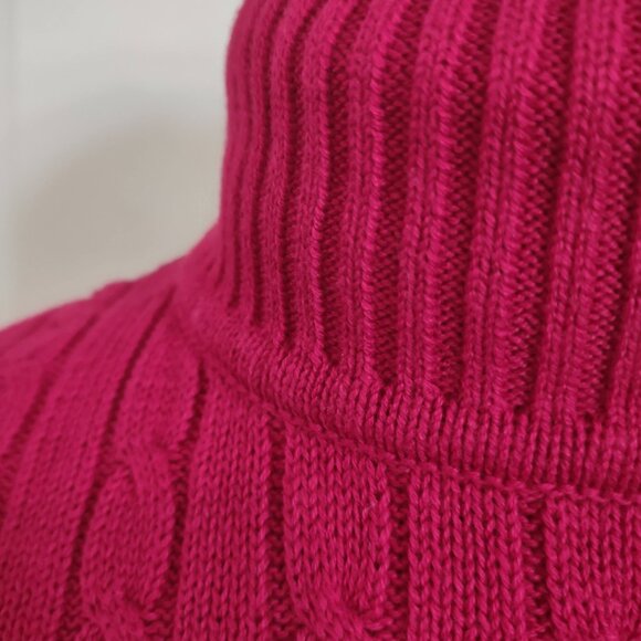 Lauren Ralph Lauren St Martin 100% Cotton True Red Turtleneck L NWT - Picture 5 of 10